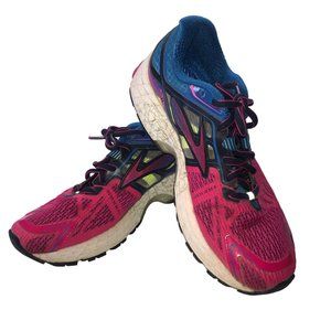 BROOKS RUNNING Ravenna Pink Blue Tennis Athletic Shoes Lace Up Size Women's 7
